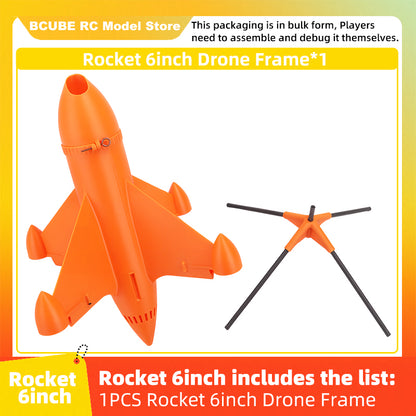 B-CUBE Rocket 6inch FPV Drone Frame Kit Carbon Fiber Racing Quadcopter Freestyle INAV Beatflight F4 F745 H743 Ardupilot Flight Control
