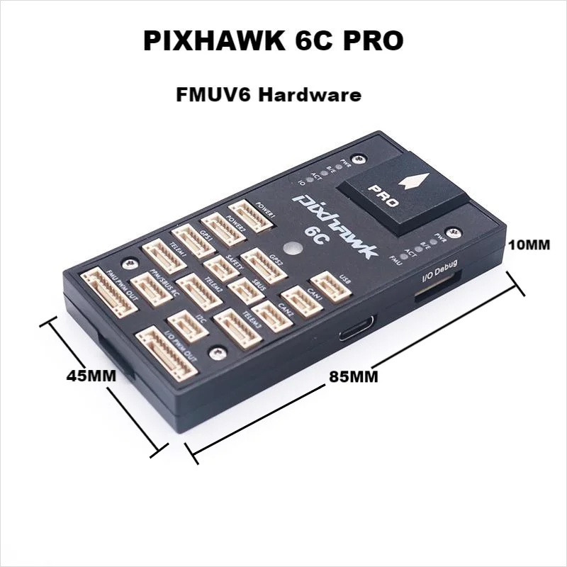 PIXHAWK 6C PRO FMUV6C Ardupilot PX4 32-битный контроллер полета автопилот с 4G SD безопасность встроенный зуммер вертолет самолет вездеход лодка 