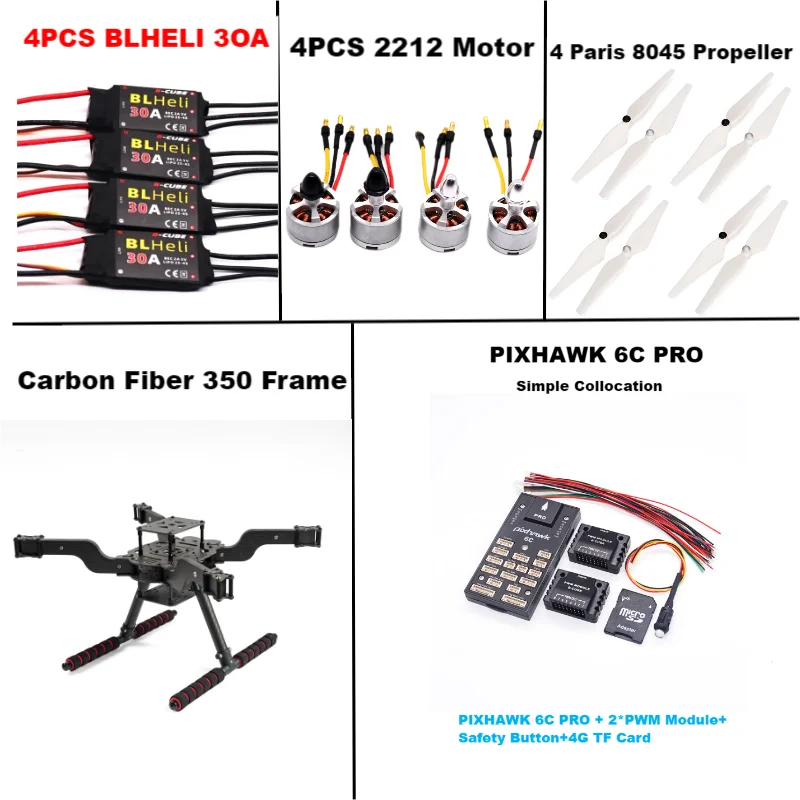 B-CUBE PIXHAWK 6C PRO M8N Open source new smart drone FLY350 300 380 450MMpix quadrotor upturned rack