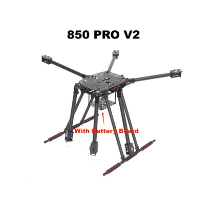B-CUBE NEW ZD850PRO Full Carbon Fiber ZD850 Frame Kit with Unflodable Landing Gear Foldable Arm for FPV DIY Aircraft Hexacopter