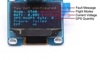 OSD OLED Display for Pixhawk 2.4.8 PIX PX4 Flight Control Flight display flight status Connected to I2C Interface of Pixhawk