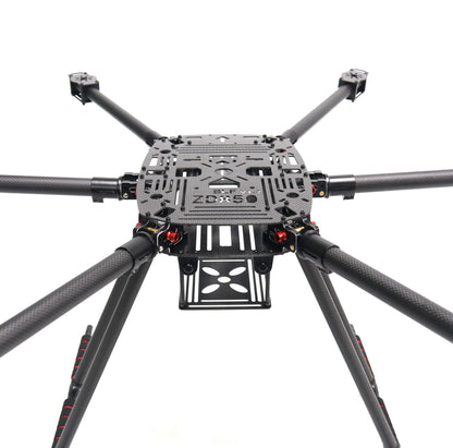 B-CUBE NEW ZD850PRO Full Carbon Fiber ZD850 Frame Kit with Unflodable Landing Gear Foldable Arm for FPV DIY Aircraft Hexacopter