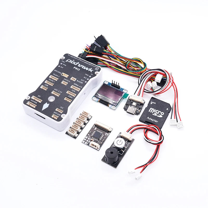 PixHawk PRO PX4 PIX 32 Bit Flight Controller PPM Encode I2C RGB OLED White Shell  Autopilot RC Quadcopter Ardupilot ArduPlane