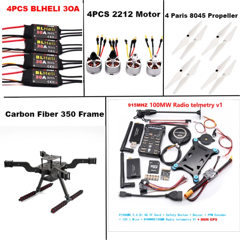 B-CUBE  PIXHAWK 2.4.8 M8N Open source new smart drone FLY350 300 380 450MMpix quadrotor upturned rack