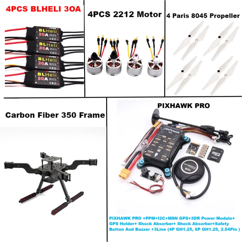 B-CUBE PIXHAWK PRO M8N Open source new smart drone FLY350 300 380 450MMpix quadrotor upturned rack