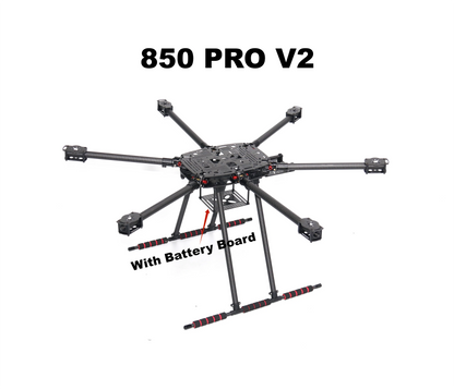 B-CUBE NEW ZD850PRO Full Carbon Fiber ZD850 Frame Kit with Unflodable Landing Gear Foldable Arm for FPV DIY Aircraft Hexacopter