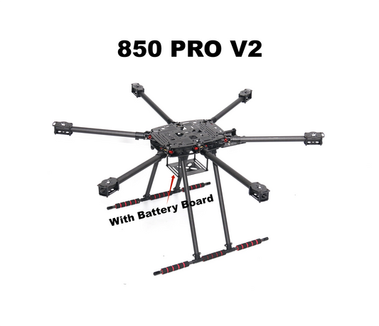 B-CUBE NEW ZD850PRO Full Carbon Fiber ZD850 Frame Kit with Unflodable Landing Gear Foldable Arm for FPV DIY Aircraft Hexacopter