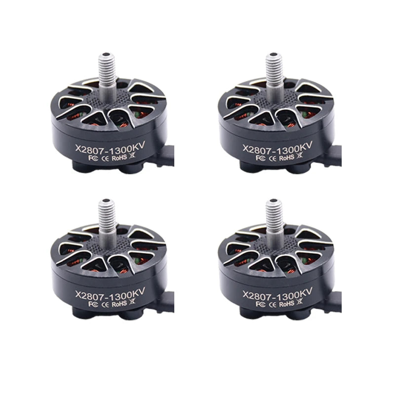 B-CUBE 4PCS Uangel A2807 1300KV Brushless Motor for FPV Freestyle 6inch 7inch Long Range LR7 Drones DIY Parts Multicopter Spare