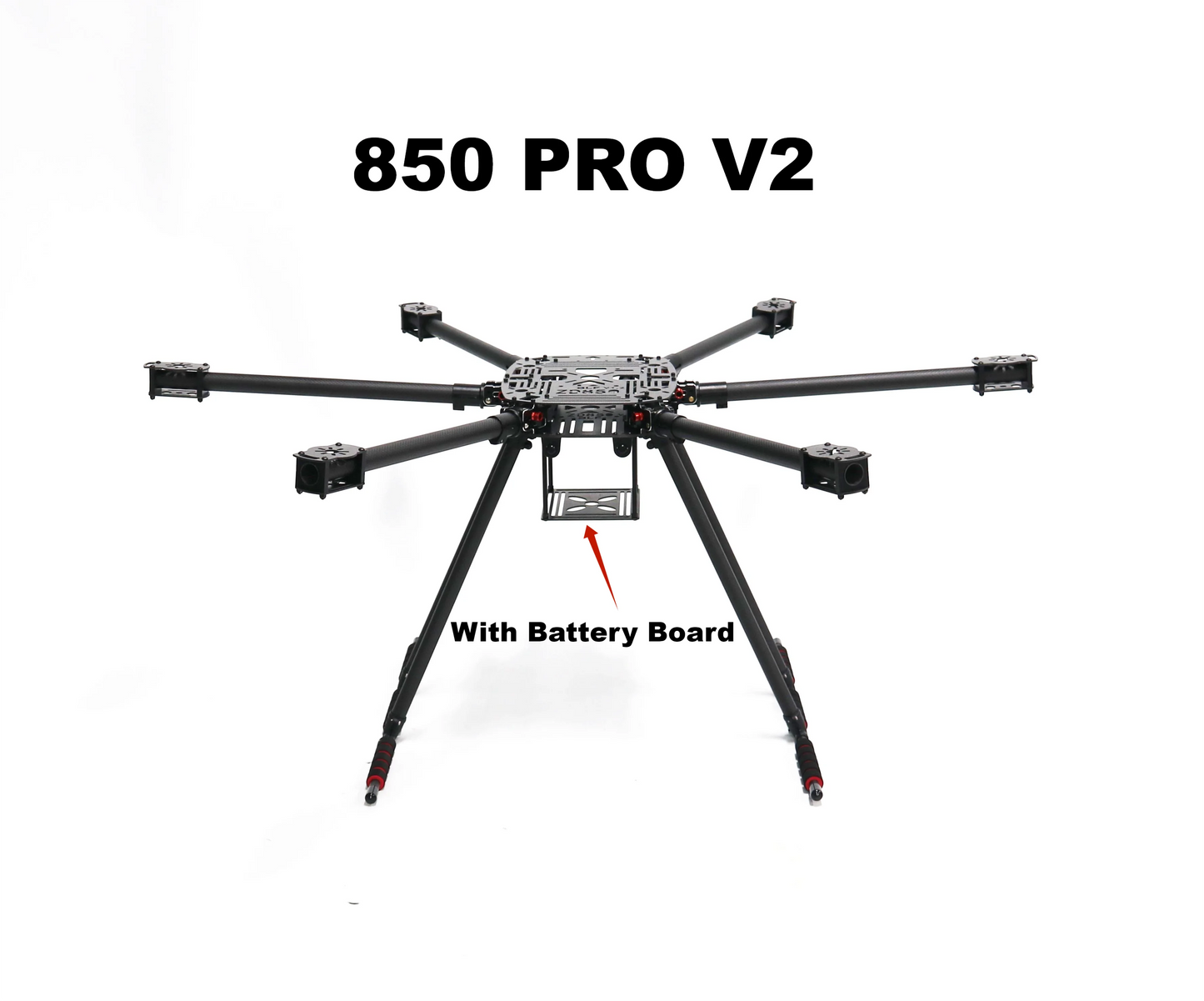 B-CUBE NEW ZD850PRO Full Carbon Fiber ZD850 Frame Kit with Unflodable Landing Gear Foldable Arm for FPV DIY Aircraft Hexacopter
