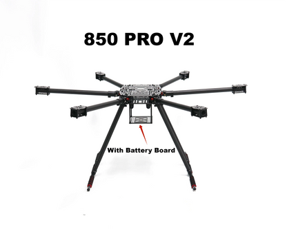 B-CUBE NEW ZD850PRO Full Carbon Fiber ZD850 Frame Kit with Unflodable Landing Gear Foldable Arm for FPV DIY Aircraft Hexacopter