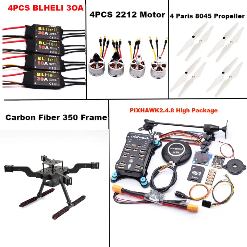 B-CUBE  PIXHAWK 2.4.8 M8N Open source new smart drone FLY350 300 380 450MMpix quadrotor upturned rack
