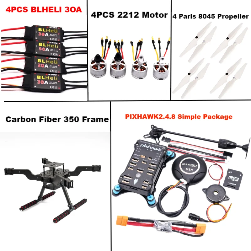 B-CUBE  PIXHAWK 2.4.8 M8N Open source new smart drone FLY350 300 380 450MMpix quadrotor upturned rack