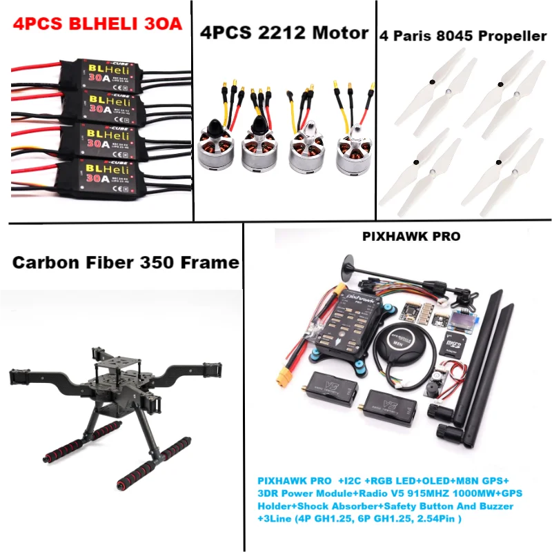 B-CUBE PIXHAWK PRO M8N Open source new smart drone FLY350 300 380 450MMpix quadrotor upturned rack