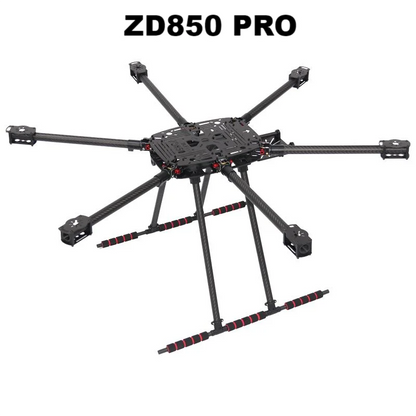 B-CUBE NEW ZD850PRO Full Carbon Fiber ZD850 Frame Kit with Unflodable Landing Gear Foldable Arm for FPV DIY Aircraft Hexacopter