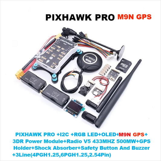 B-CUBE Pixhawk PX4 PRO White Shell M9N PIX 32 Bit Flight Controller Autopilot with 4G SD RC Quadcopter Ardupilot ArduPlane ArduRover