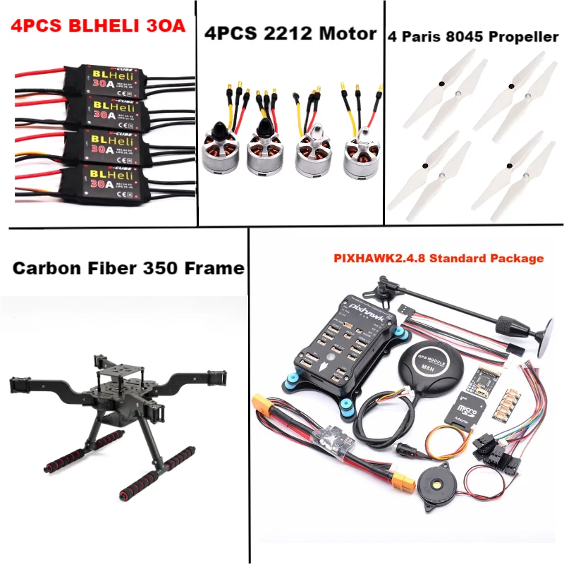B-CUBE  PIXHAWK 2.4.8 M8N Open source new smart drone FLY350 300 380 450MMpix quadrotor upturned rack