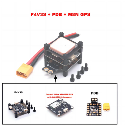 F4V3S F4 V3 V3S PLUS  LC INAV Betaflight Flight Controller Board Barometer OSD TF BN880 M8N GPS Quadcopter RC Drone FPV Racing