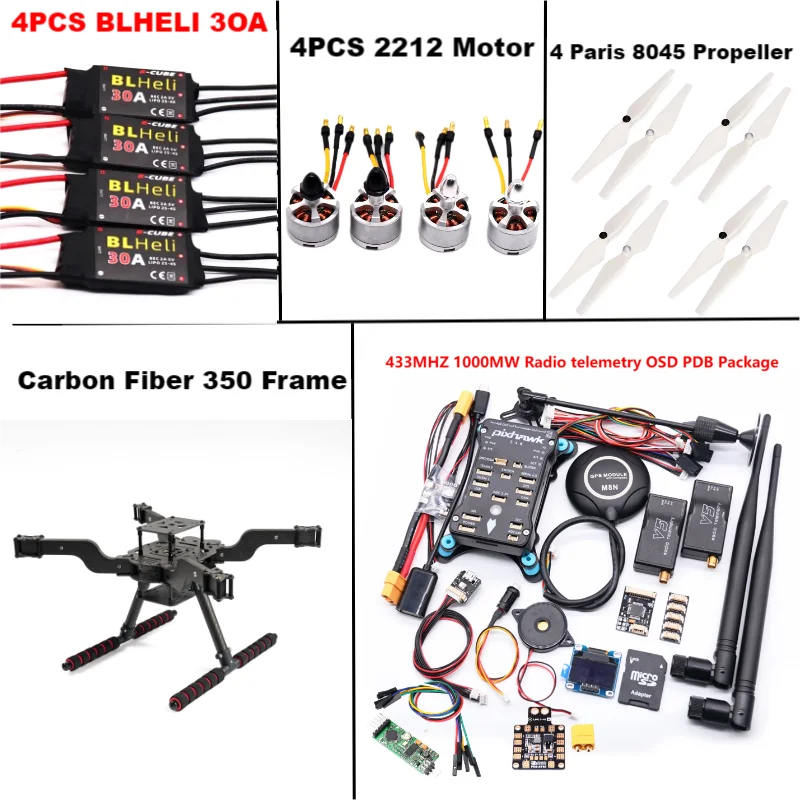 B-CUBE  PIXHAWK 2.4.8 M8N Open source new smart drone FLY350 300 380 450MMpix quadrotor upturned rack