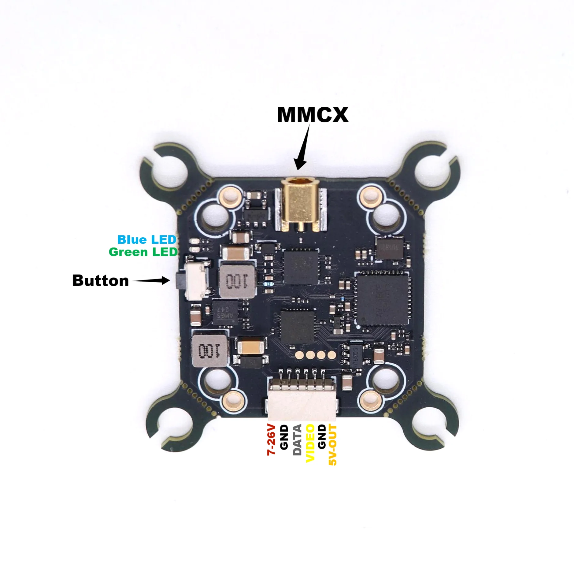 B-CUBE 5.8G 1000mW 48CH VTX Input Voltage 7-26V Video Transmitter25 1 ...