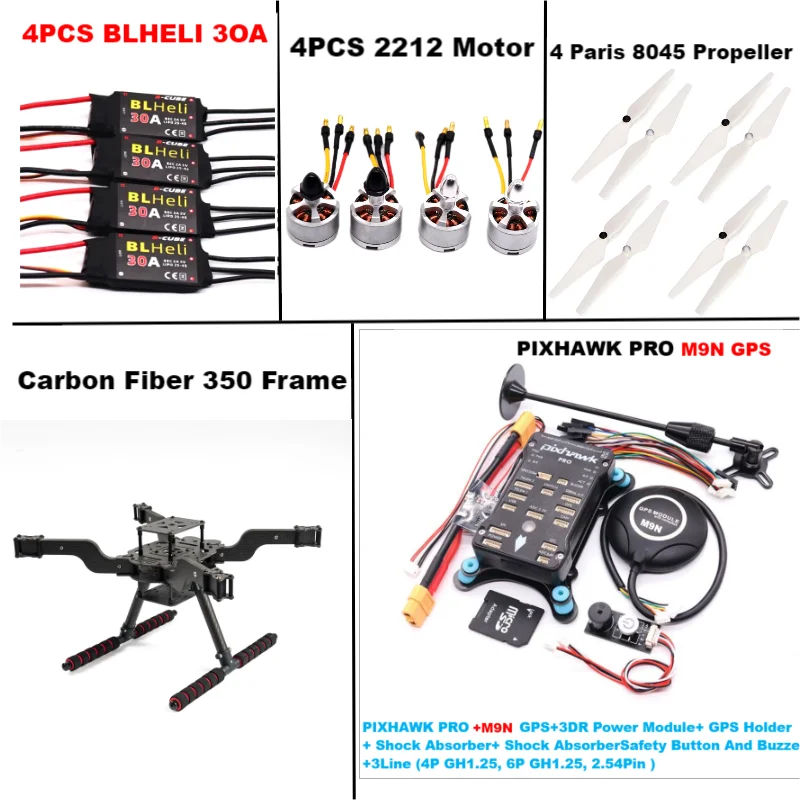 B-CUBE PIXHAWK PRO M9N Open source new smart drone FLY350 300 380 450MMpix quadrotor upturned rack