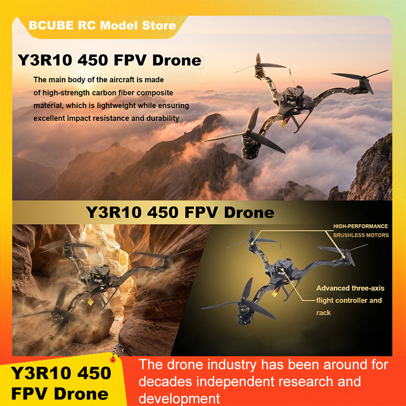 B-CUBE Y3 Carbon Fiber three-axis Frame F450 crossing three-axis frame three-axis drone frame F722 INAV BF