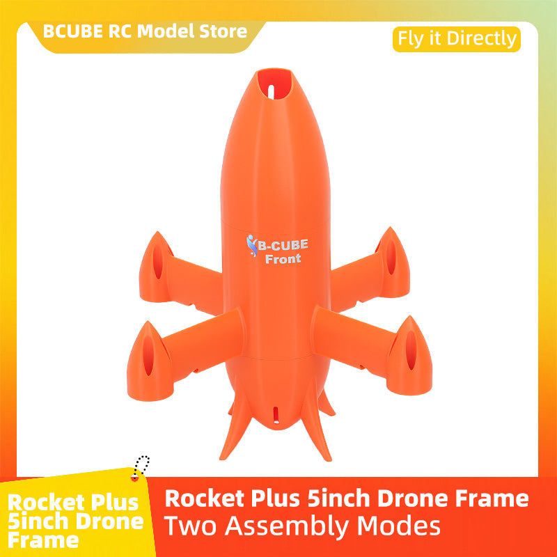 B-CUBE Rocket PLUS 5inch FPV Drone Frame Kit Carbon Fiber Racing Quadcopter Freestyle INAV Beatflight F722 Ardupilot Flight Control