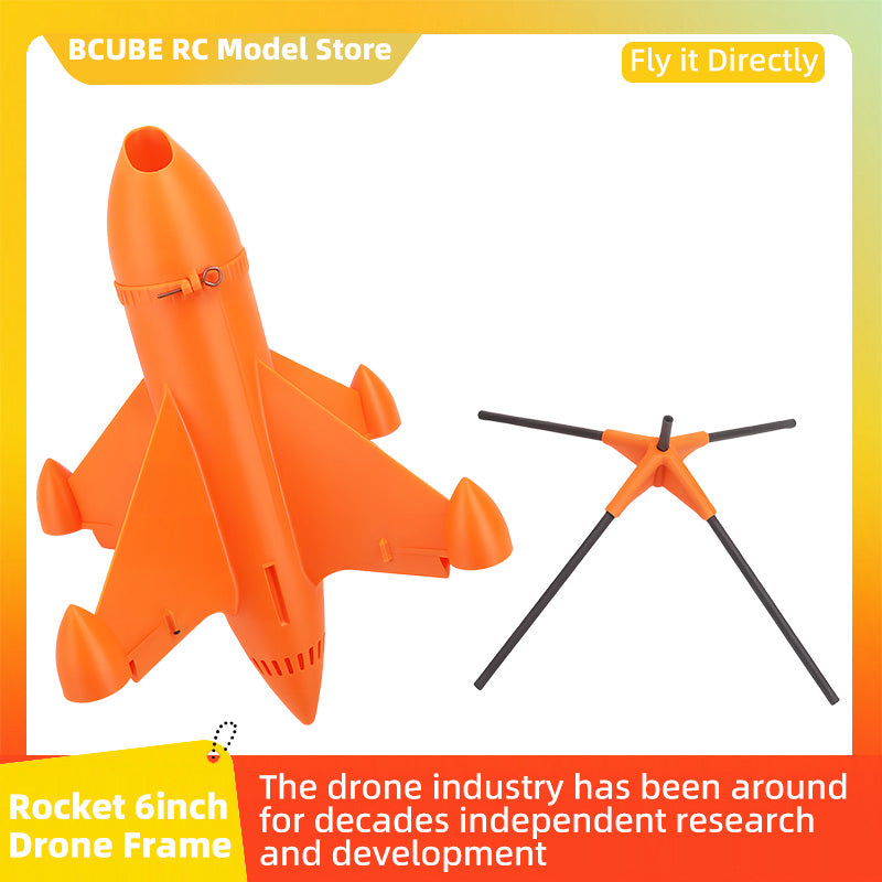 B-CUBE Rocket 6inch FPV Drone Frame Kit Carbon Fiber Racing Quadcopter Freestyle INAV Beatflight F4 F745 H743 Ardupilot Flight Control