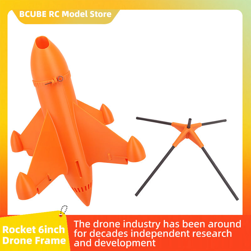 B-CUBE Rocket 6inch FPV Drone Frame Kit Carbon Fiber Racing Quadcopter Freestyle INAV Beatflight F4 F745 H743 Ardupilot Flight Control