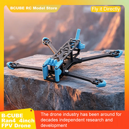 B-CUBE Ran4 4inch FPV Drone Frame Kit Carbon Fiber Racing Drone Quadcopter INAV Beatflight F722 F745 Ardupilot Flight Control