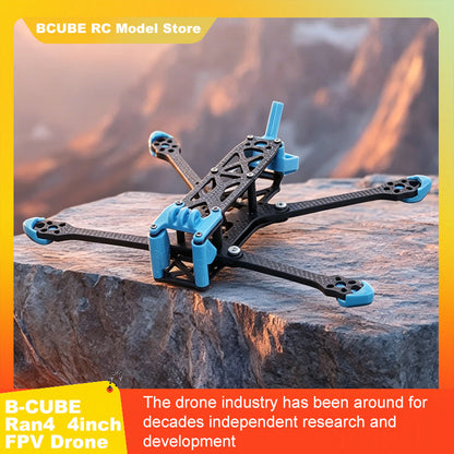 B-CUBE Ran4 4inch FPV Drone Frame Kit Carbon Fiber Racing Drone Quadcopter INAV Beatflight F722 F745 Ardupilot Flight Control