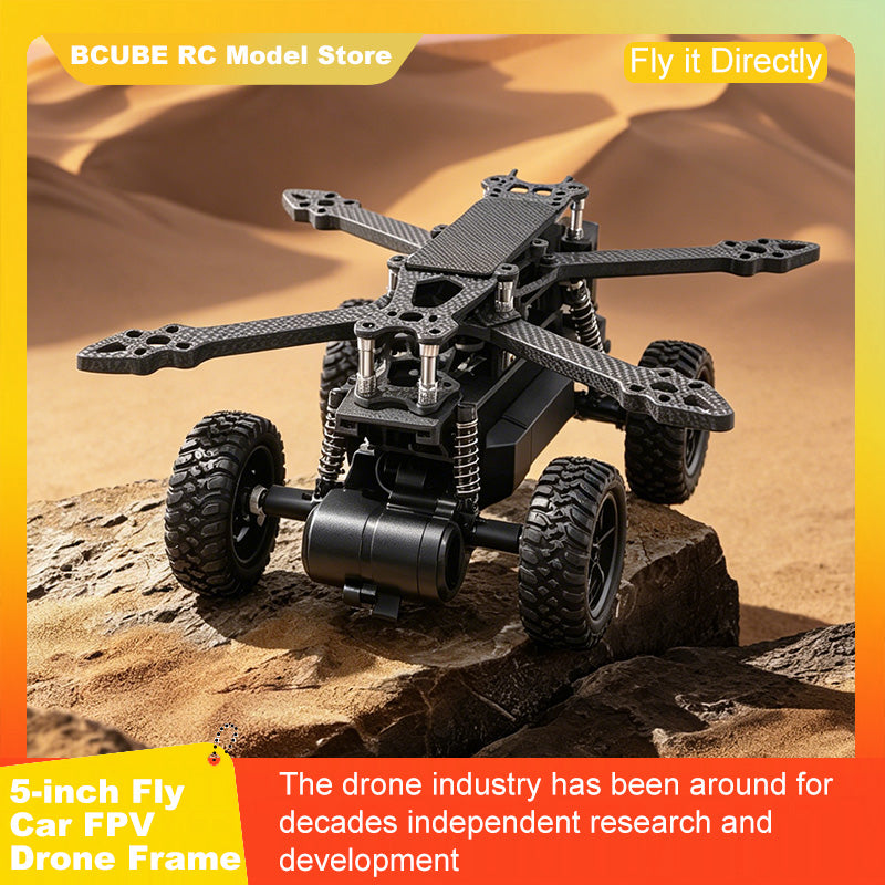 B-CUBE 5-inch Flying Car FPV Drone Frame Kit Carbon Fiber Racing Quadcopter BF INAV F722 H743 F745 Flight Control