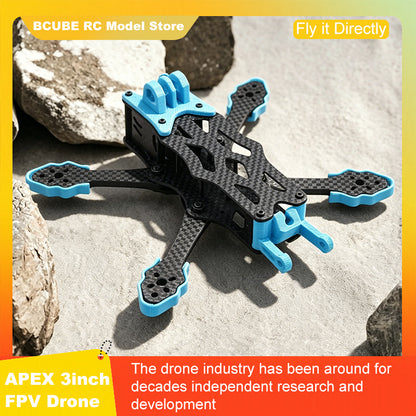 B-CUBE APEX 3inch FPV Drone Frame Kit Carbon Fiber Racing Drone Quadcopter INAV Beatflight F722 F745 Ardupilot Flight Control