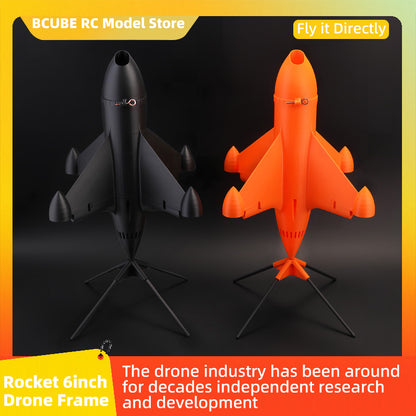 B-CUBE Rocket 6inch FPV Drone Frame Kit Carbon Fiber Racing Quadcopter Freestyle INAV Beatflight F4 F745 H743 Ardupilot Flight Control