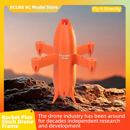 B-CUBE Rocket PLUS 5inch FPV Drone Frame Kit Carbon Fiber Racing Quadcopter Freestyle INAV Beatflight F722 Ardupilot Flight Control