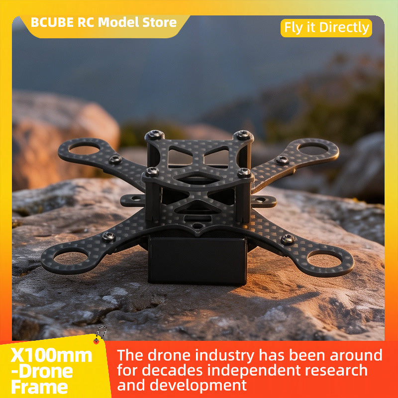 B-CUBE X100 Drone Frame Kit Carbon Fiber Racing Drone Quadcopter INAV Beatflight F4DC Ardupilot Flight Control