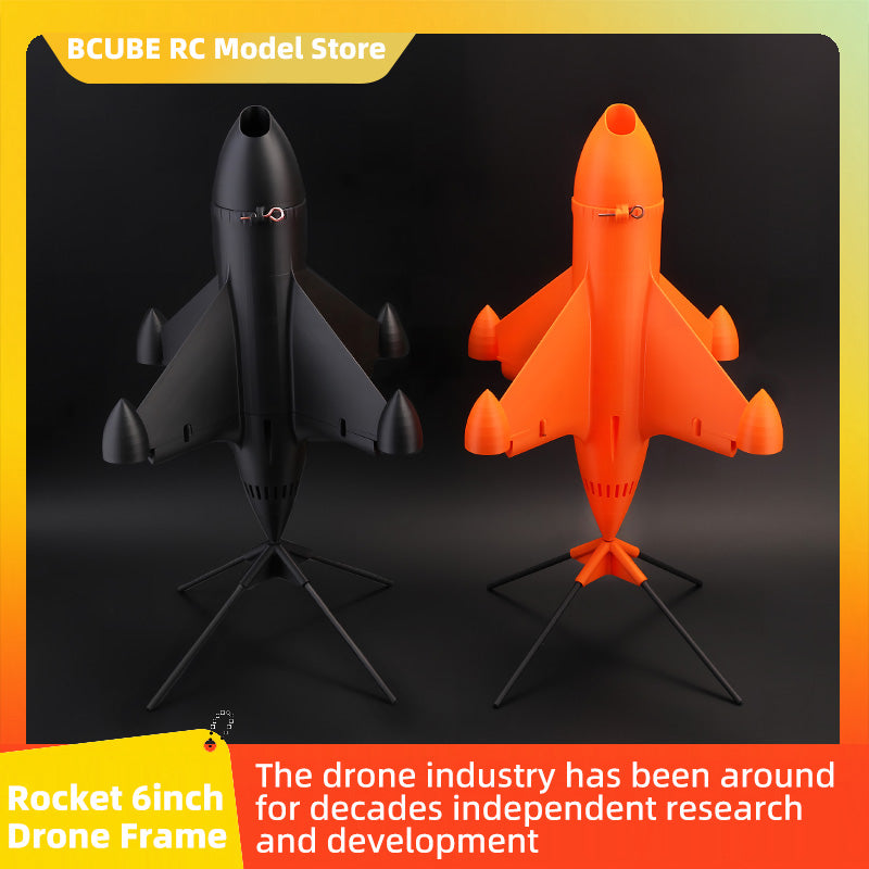 B-CUBE Rocket 6inch FPV Drone Frame Kit Carbon Fiber Racing Quadcopter Freestyle INAV Beatflight F4 F745 H743 Ardupilot Flight Control