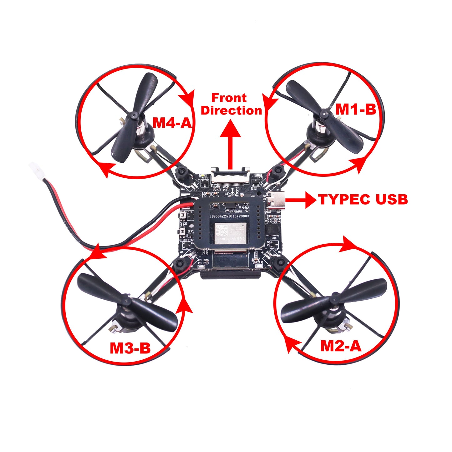Rctosky ESP32-Drone V2.0 Flight Control Open Source Quadcopter ESP-Drone Drone Model Wifi Remote Control Crazyflie