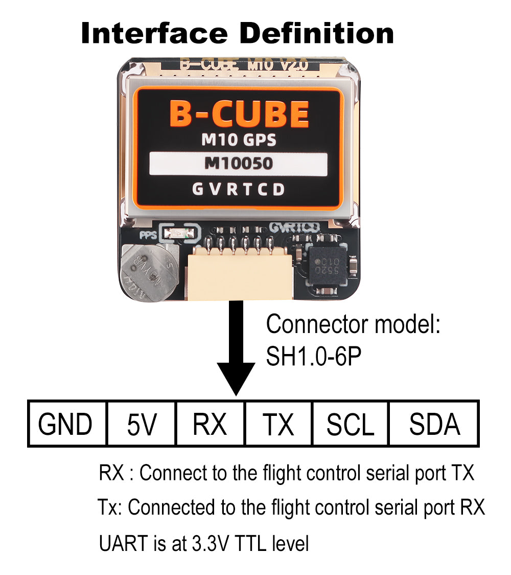 B-CUBE MINI M10 GPS With IST8310 Compass For F4 F7 Flight Control QAV250 220 RC Drone FPV Racing Quadcopter Betaflight INA