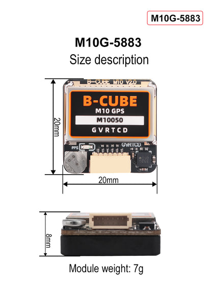B-CUBE MINI M10 GPS With IST8310 Compass For F4 F7 Flight Control QAV250 220 RC Drone FPV Racing Quadcopter Betaflight INA