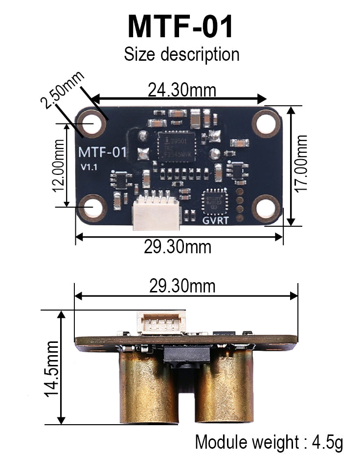 B-CUBE Optical Flow Module  FPV Drone Kit Quadcopter INAV Beatflight PosHold Mavlink  F722 F745 Ardupilot PX4 Flight Control