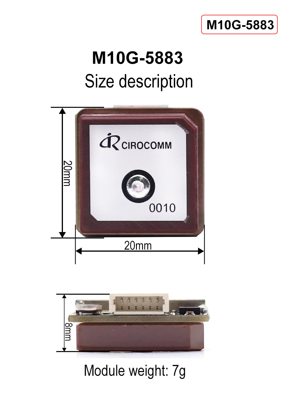 B-CUBE MINI M10 GPS With IST8310 Compass For F4 F7 Flight Control QAV250 220 RC Drone FPV Racing Quadcopter Betaflight INA