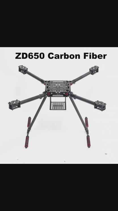 RCtoSky ZD550 550mm/ZD650 650mm Carbon fiber Quadcopter Frame FPV Quad with Carbon Fiber Landing Skid F550
