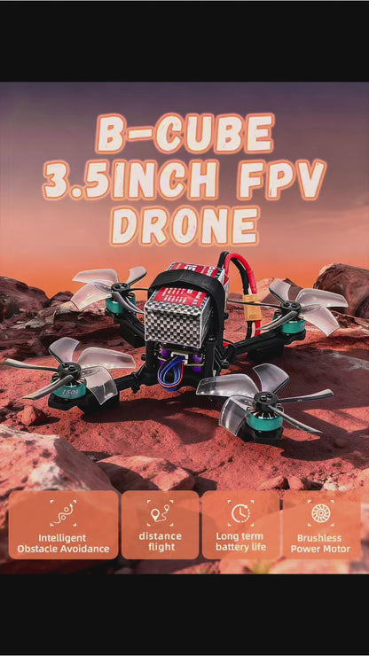 B-CUBE 3.5inch FPV Drone Frame Kit Carbon Fiber Racing Drone Quadcopter INAV Beatflight F722 F745 Ardupilot Flight Control