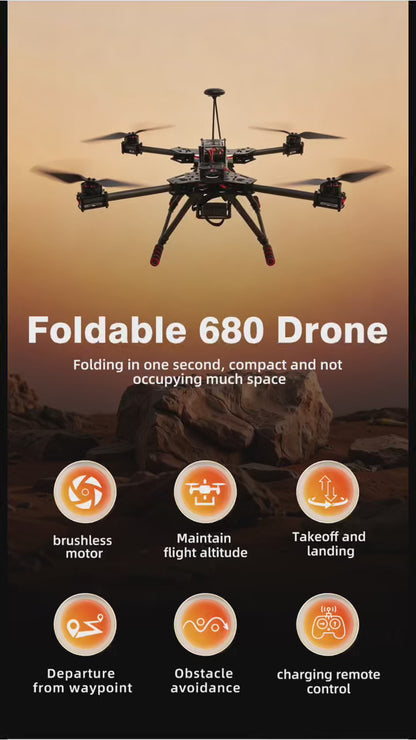 B-CUBE PIXHAWK2.4.8 6C Flight Control Carbon Fiber 680 Frame Kit Ardupilot Quadcopter BLHELI 40A 3508 Motor ESC Optical Flow