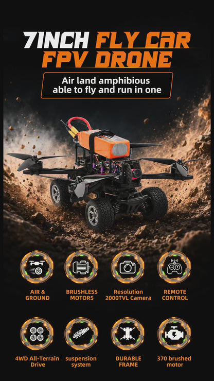 B-CUBE 7inch Flying Car FPV Drone Frame Kit Carbon Fiber Racing Quadcopter BF INAV F4 F722 F745 H743 Flight Control